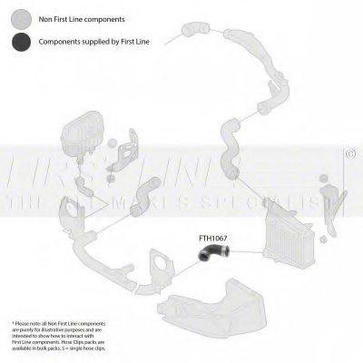 FIRST LINE FTH1067 Charger Intake Hose
